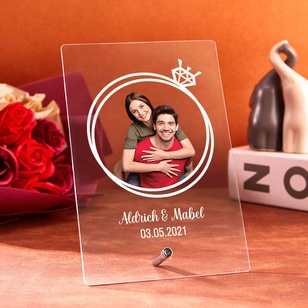 Photo Gifts Personalized Lamp Wedding Gift Custom Photo Led Lights Gift for Him Gift Custom 3D Led Lamp Acrylic Night Light -