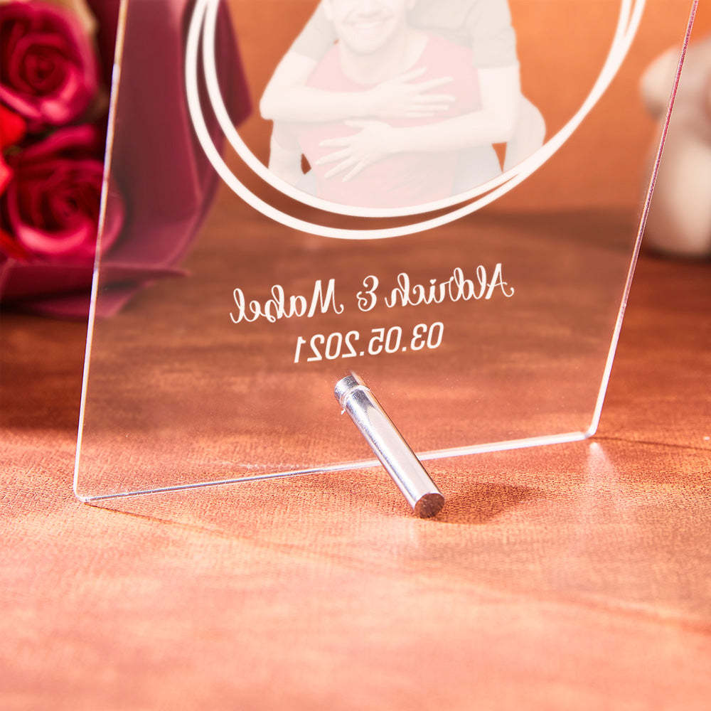 Photo Gifts Personalized Lamp Wedding Gift Custom Photo Led Lights Gift for Him Gift Custom 3D Led Lamp Acrylic Night Light -