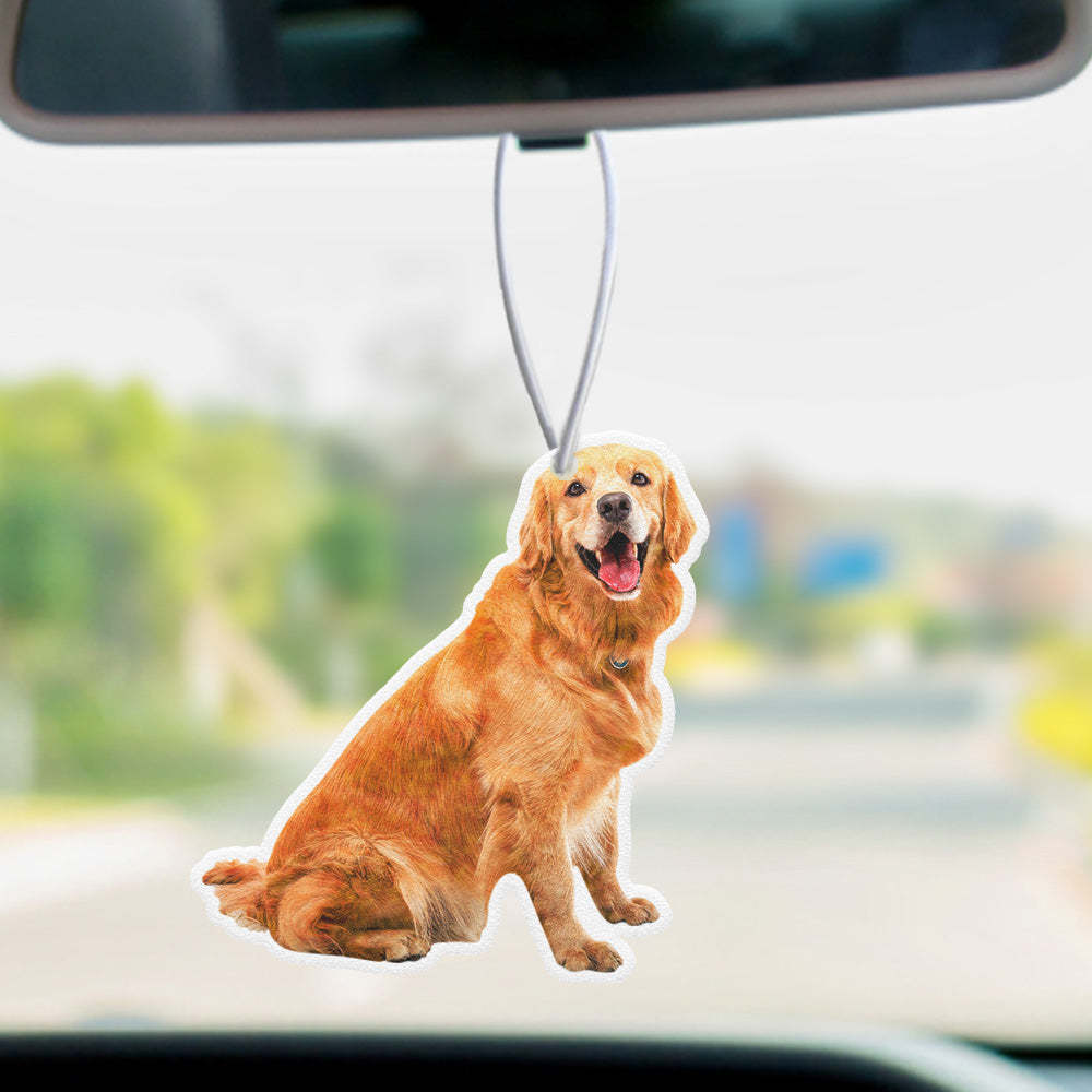 Custom Photo Car Air Freshener Rearview Mirror Ornament 3PCS Funny Air Freshener Gifts - soufeelus