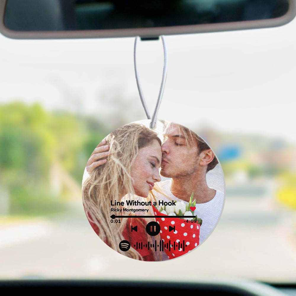 Custom Spotify Code Car Air Freshener Rearview Mirror Ornament Air Freshener Gifts - soufeelus