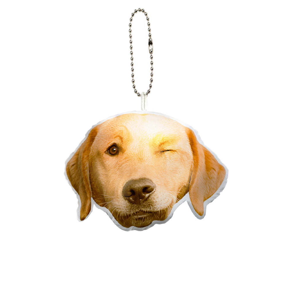 Custom Pet Face Mini Plush Hanging Ornaments with Voice Decorations for Christmas Gifts - soufeelus