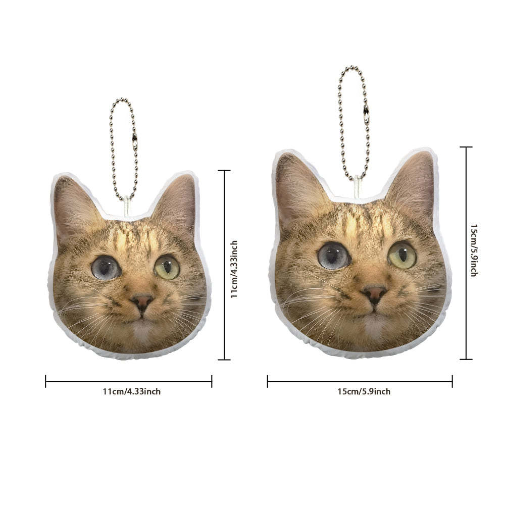 Custom Pet Face Mini Plush Hanging Ornaments with Voice Decorations for Christmas Gifts - soufeelus