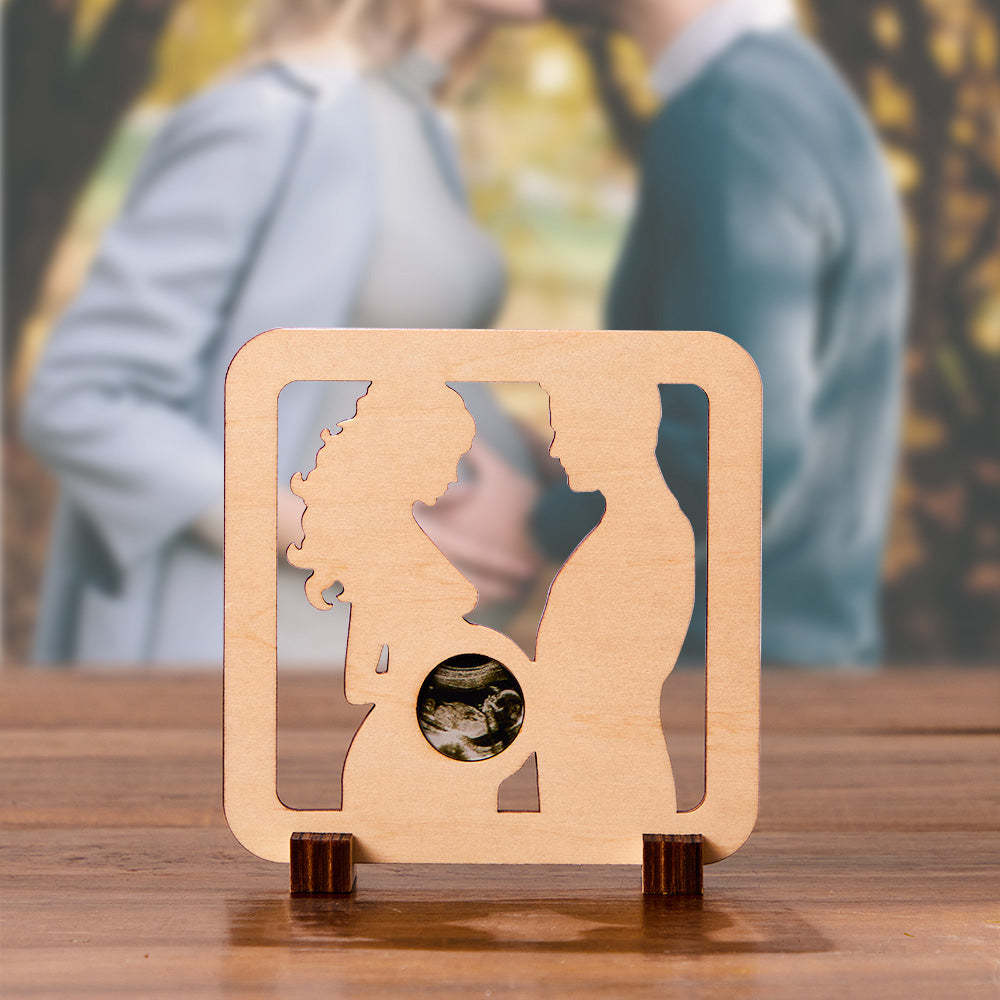 Custom Photo Ornaments Pregnant B-scan Commemorate Couple Gifts - soufeelus