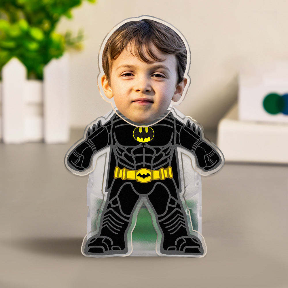 Custom Face Batman Shaking Head Ornament Personalized Car Dashboard Decoration Home Desktop Ornament - soufeelus