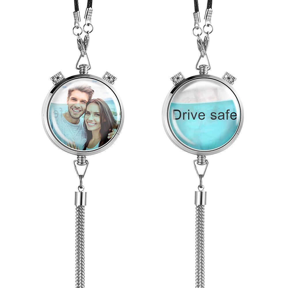 Custom Photo Air Freshener Perfume Box Pendant for Car Gift Personalized Hanging Air Freshener with Picture Text - soufeelus