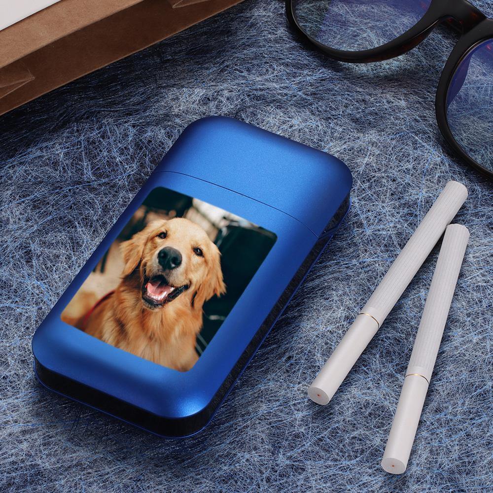 Personalised Cigarette Case with Engraved Custom Cigarettes Holder for Dad's Gifts - soufeelus