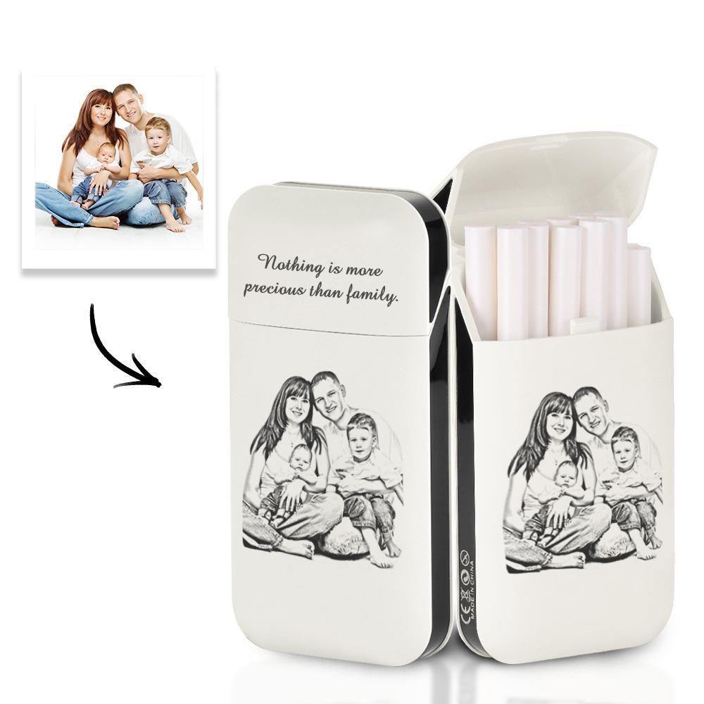 Engraved Cigarette Case with Photo Custom Cigarettes Holder - soufeelus