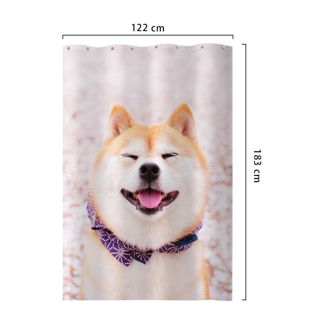 Custom Photo Shower Curtain Memorial Gift Waterproof Shower Curtain 122*183cm - soufeelus