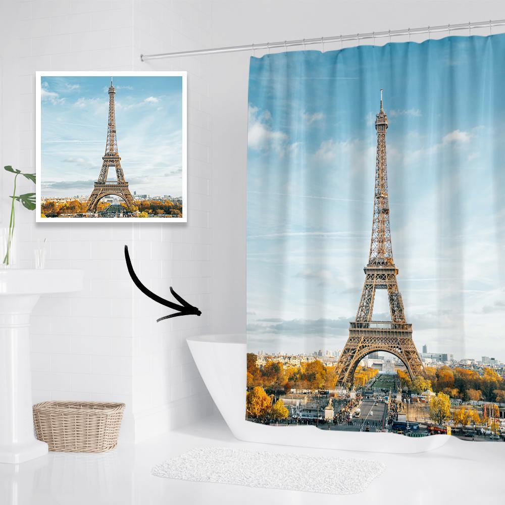 Custom Photo Shower Curtain Bathroom Decoration 122*183cm - soufeelus