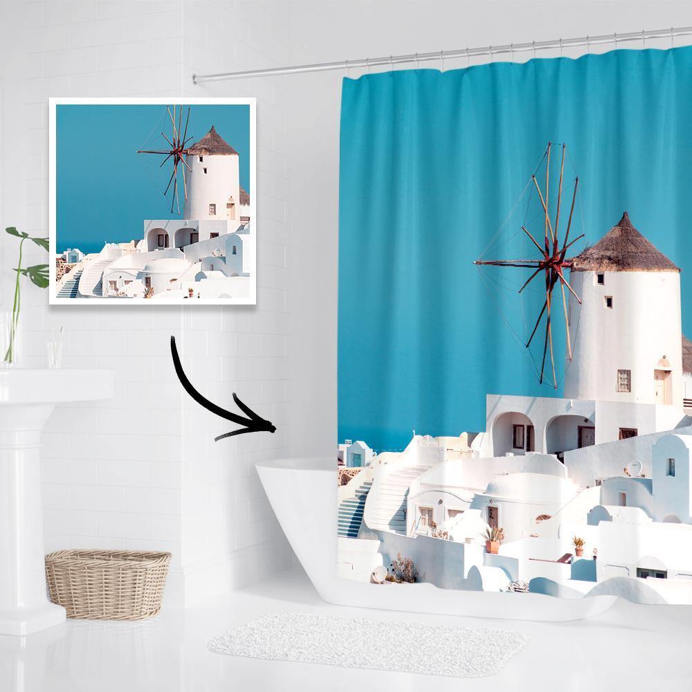 Custom Photo Shower Curtain Bathroom Decoration 168*183cm - soufeelus
