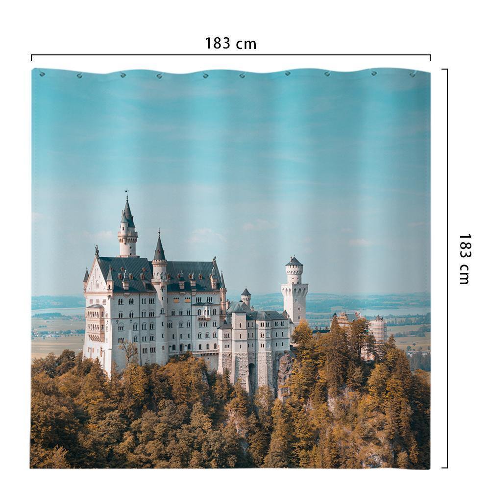 Custom Photo Shower Curtain Bathroom Decoration 183*183cm - soufeelus