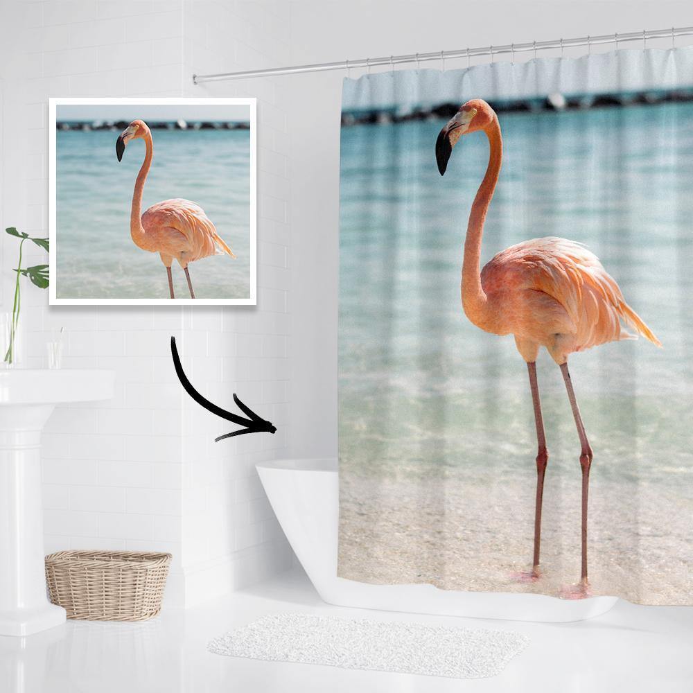 Personalised Shower Curtain Bathroom Decor Gift Memorial Gifts 92*183cm - soufeelus