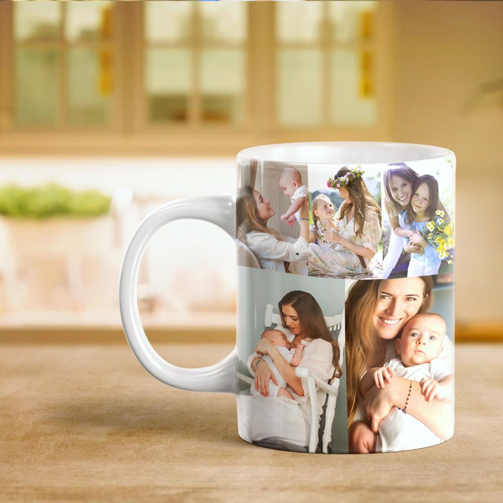 Personalized Masters Customized with 10 Photo Collage Gift Ceramic Coffee Mug - soufeelus