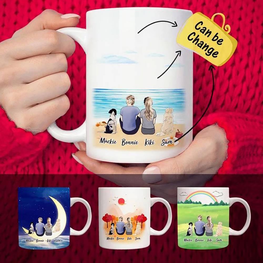 Personalised Dog And Dog Owner Coffee Mugs - soufeelus