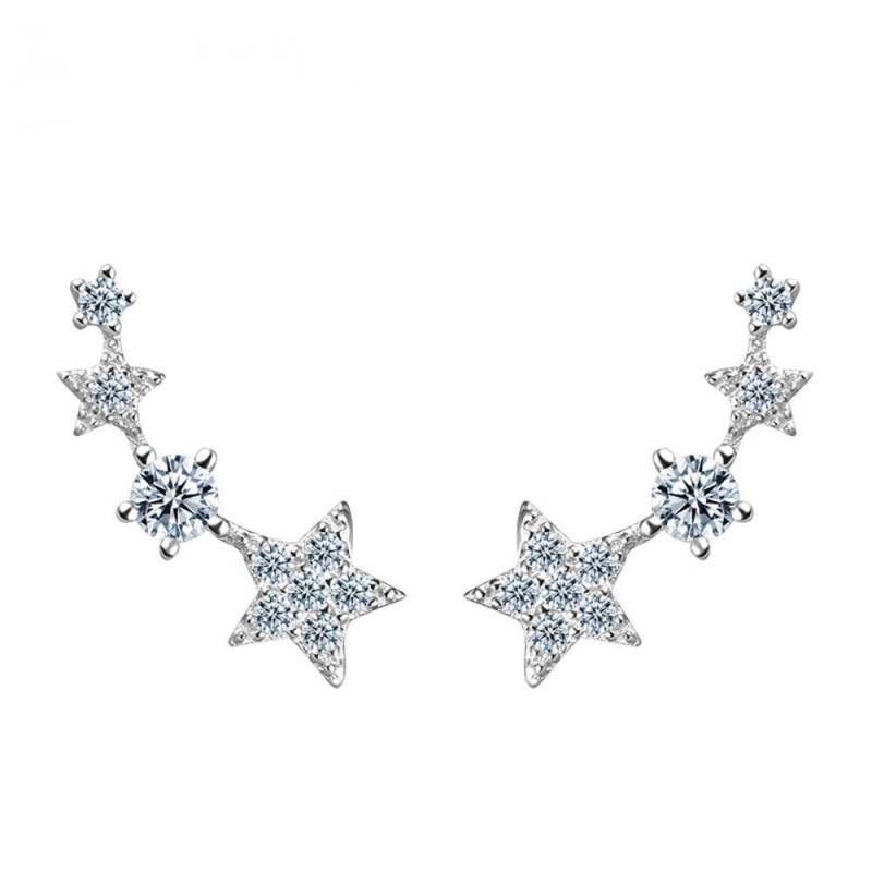 Star Earrings Silver
