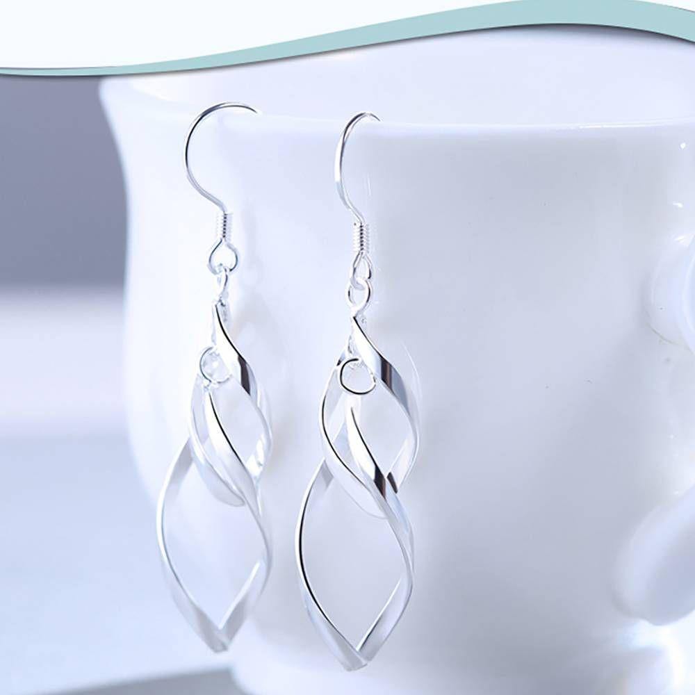 Rotate Earrings Silver - soufeelus