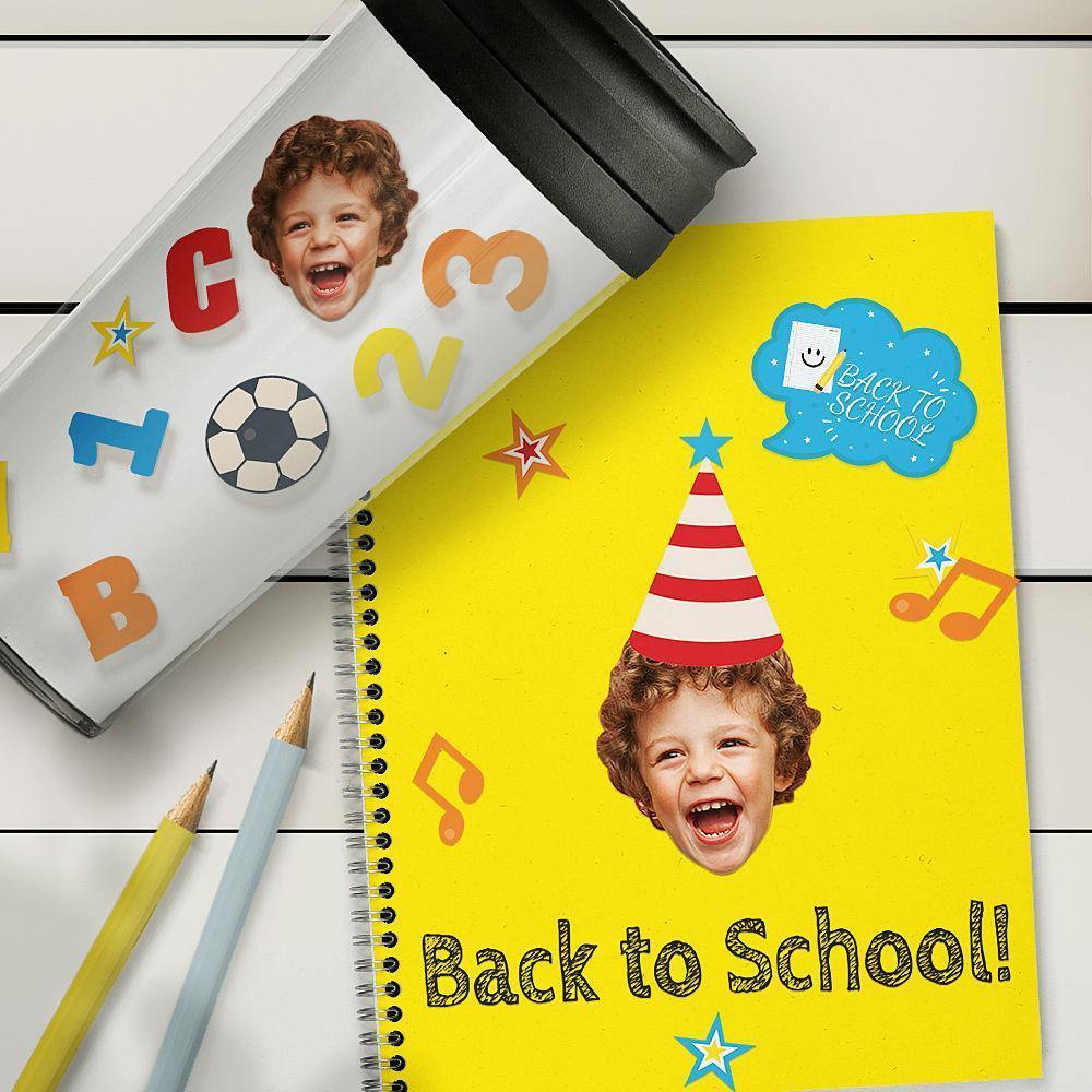 Custom Sticker Kid's Cute Face back to School - soufeelus