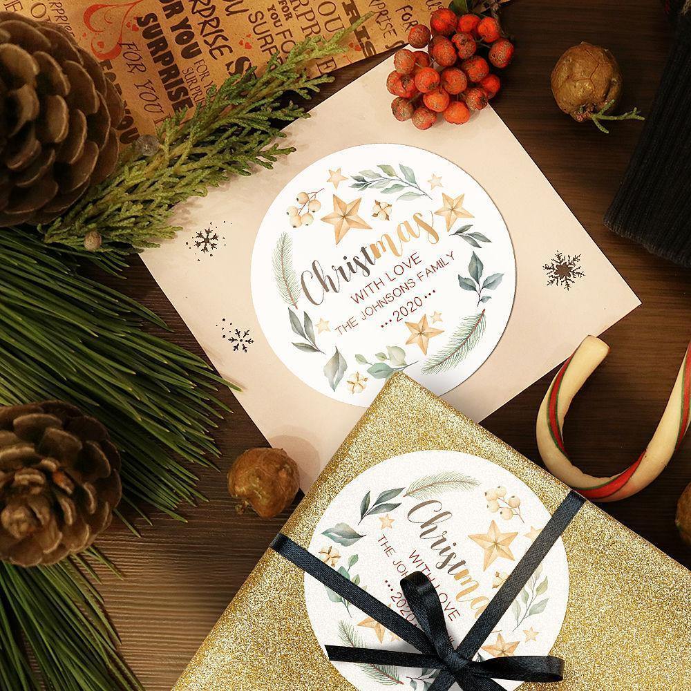 Custom Engraved Sticker Christmas Gifts for Family - soufeelus
