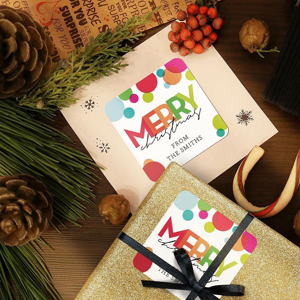 Custom Engraved Multicolor Sticker Christmas Gifts - soufeelus