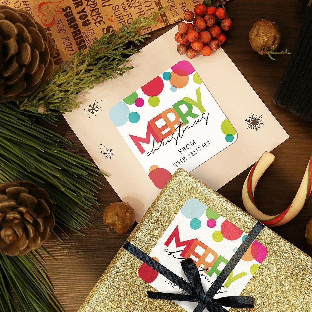 Custom Engraved Multicolor Sticker Christmas Gifts - soufeelus