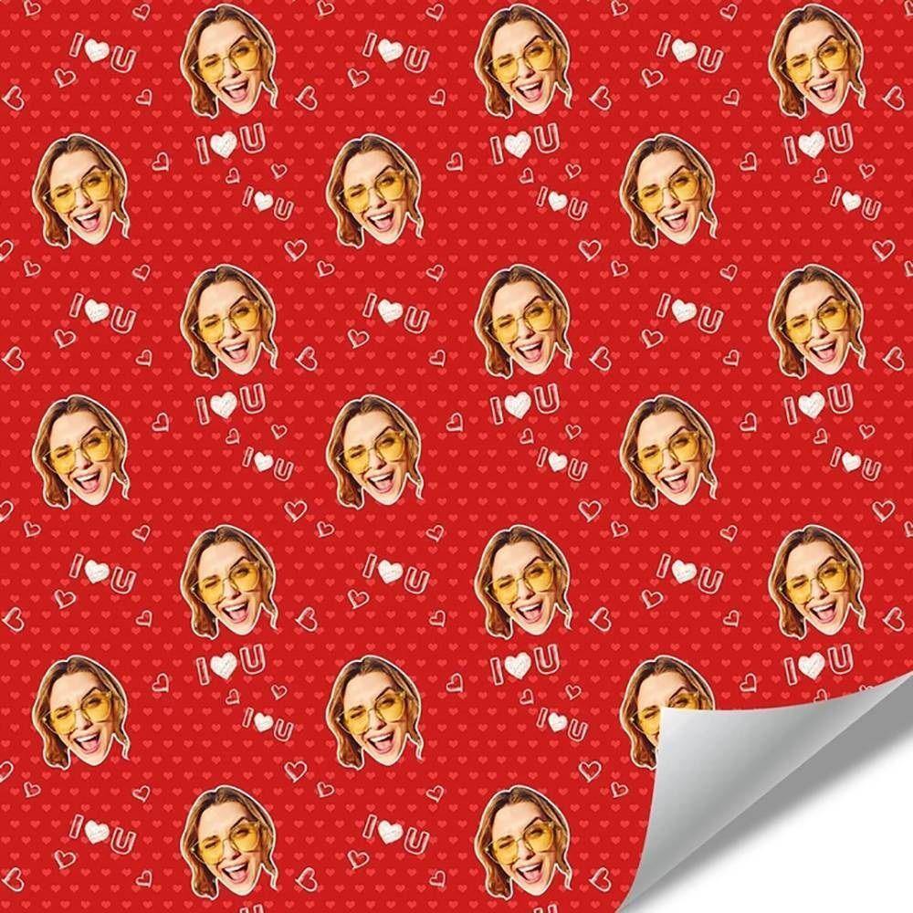 Custom Face Gift Wrap - Love - soufeelus