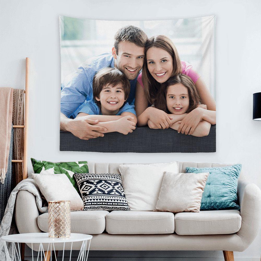 Custom Scenery Photo Tapestry Short Plush Wall Decor Hanging Painting Gift for Family - soufeelus