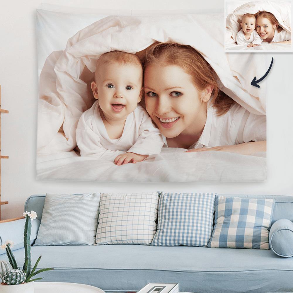 Photo Tapestry Short Plush Wall Decor Hanging Painting Gifts for Baby's Memorial Gifts - soufeelus