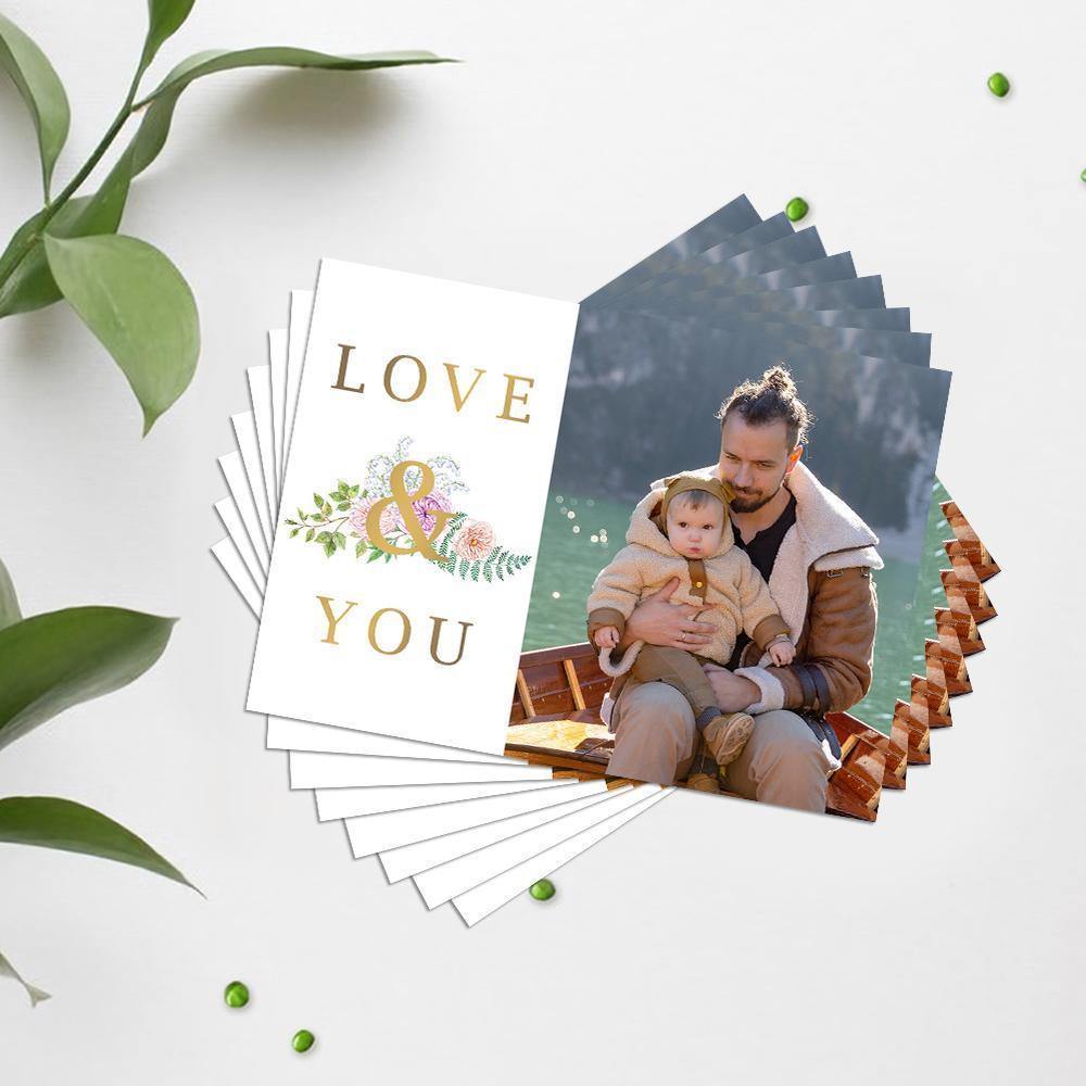 Custom Greeting Card Family Gift Pack of 10 - soufeelus
