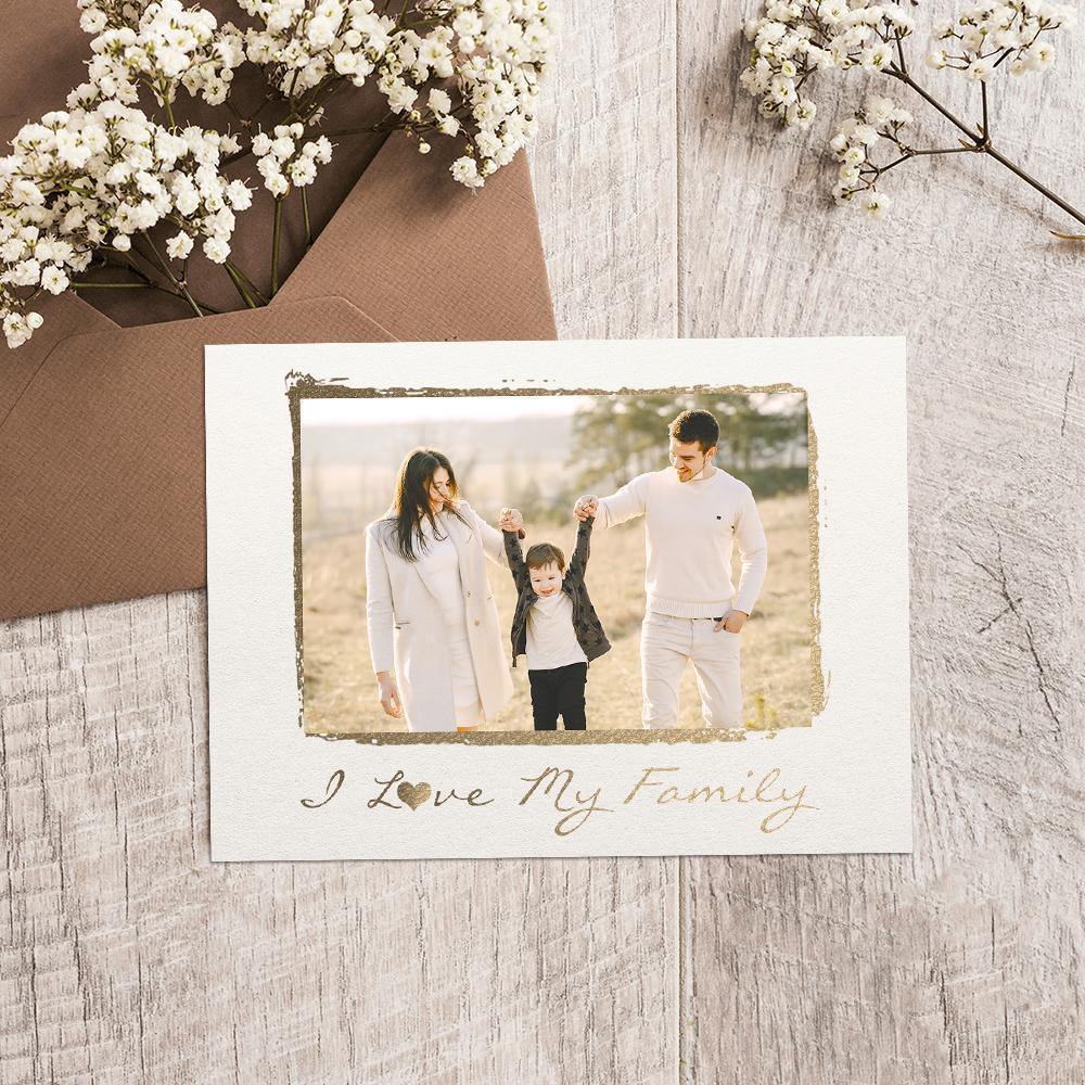 Personalized Greeting Card Family Gift Pack of 5 - soufeelus