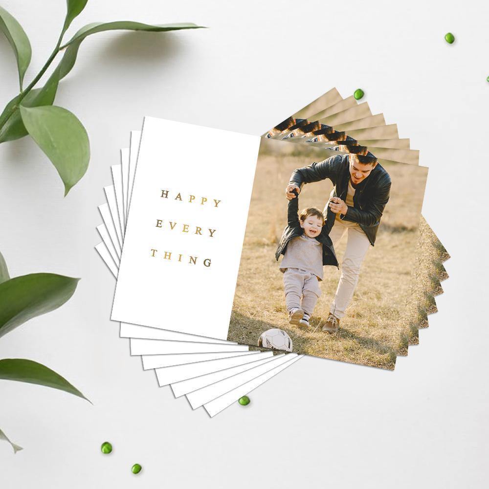 Custom Photo Greeting Card Pack of 10 - soufeelus