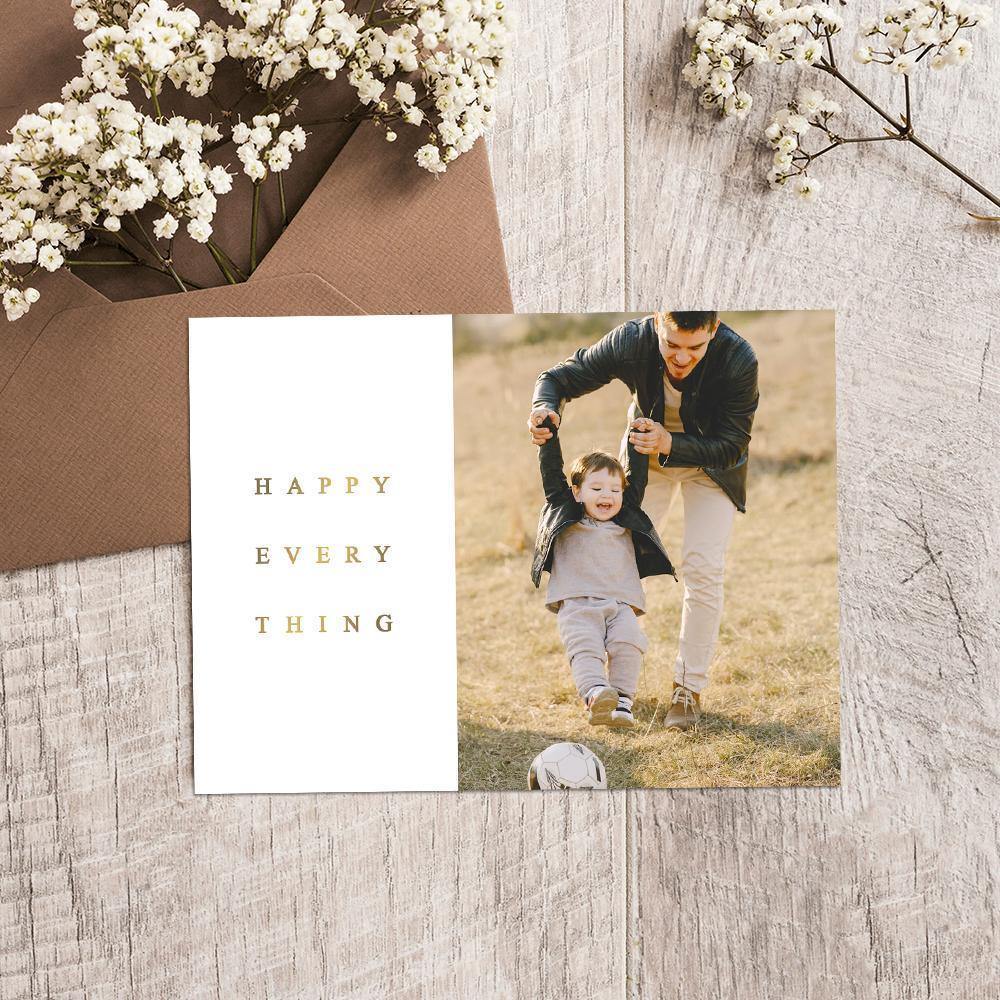 Custom Photo Greeting Card Pack of 3 - soufeelus