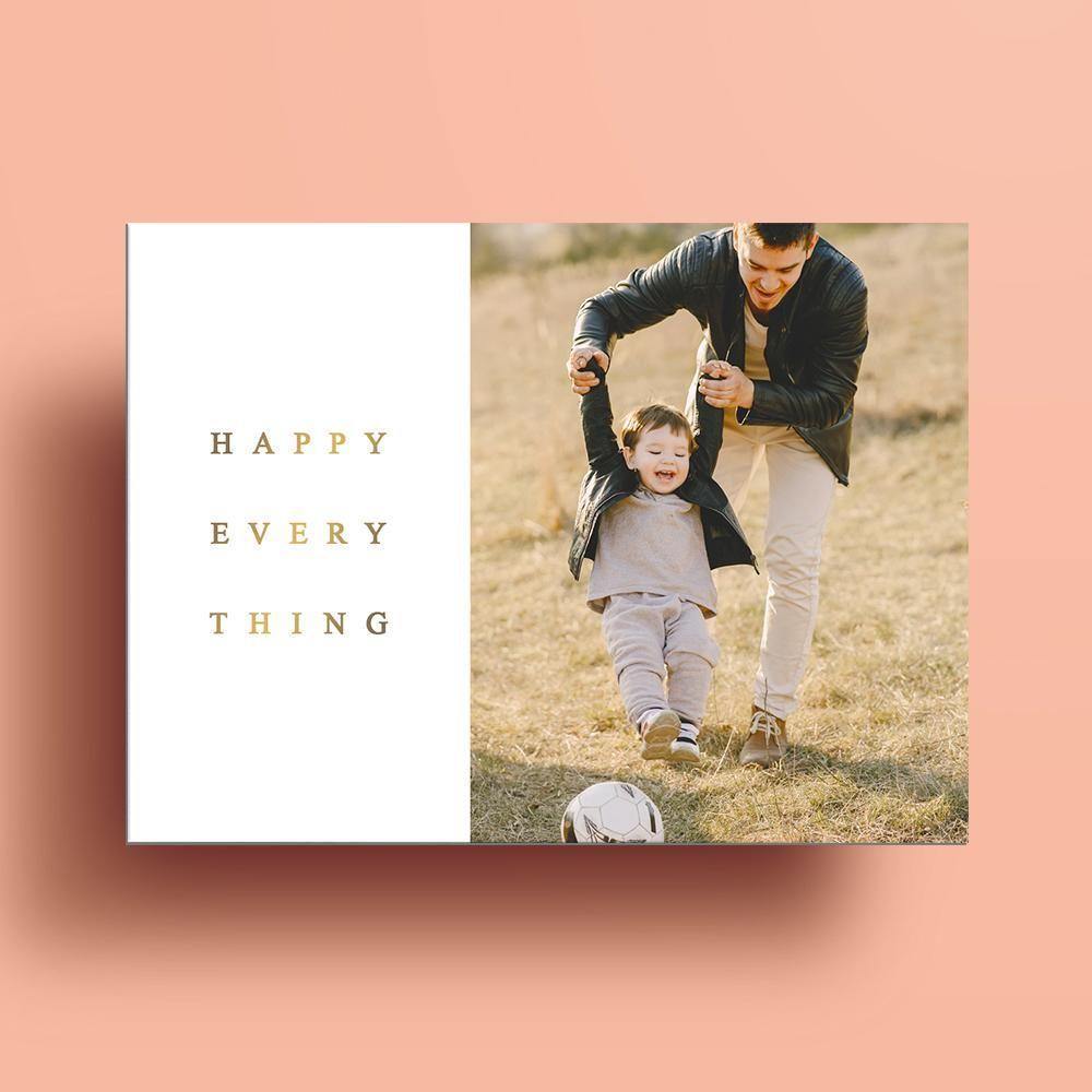 Custom Photo Greeting Card Pack of 3 - soufeelus