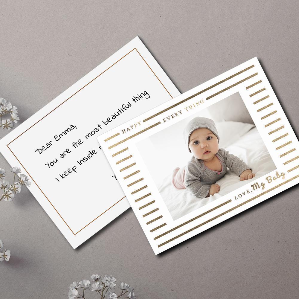 Personalized Photo Card Babies' Gift Pack of 5 - soufeelus