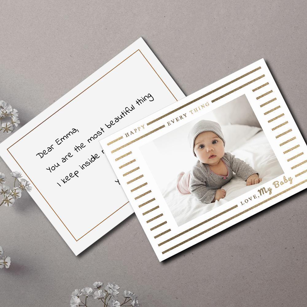 Personalized Photo Card Babies' Gift Pack of 10 - soufeelus