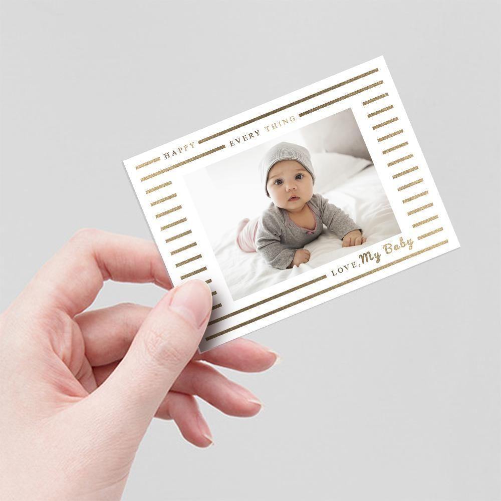 Personalized Photo Card Babies' Gift Pack of 5 - soufeelus