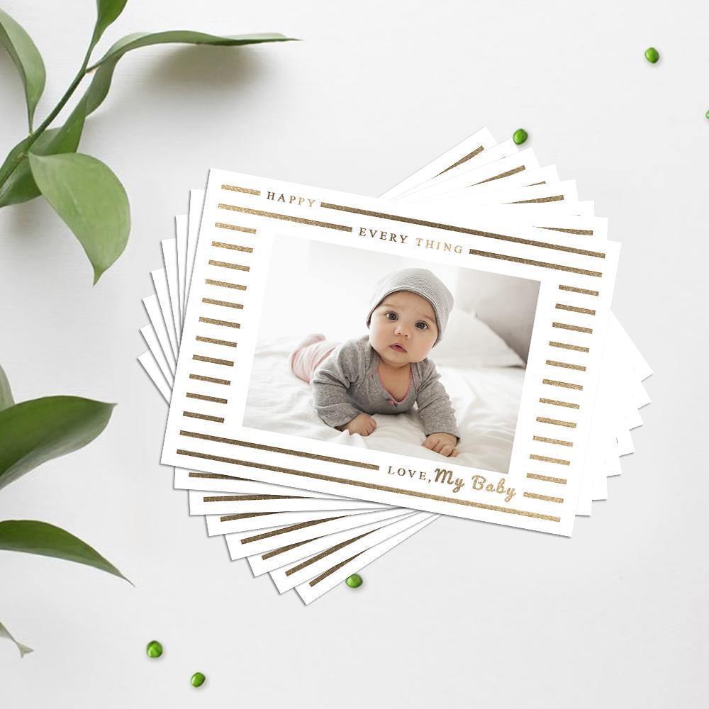 Personalized Photo Card Babies' Gift Pack of 10 - soufeelus