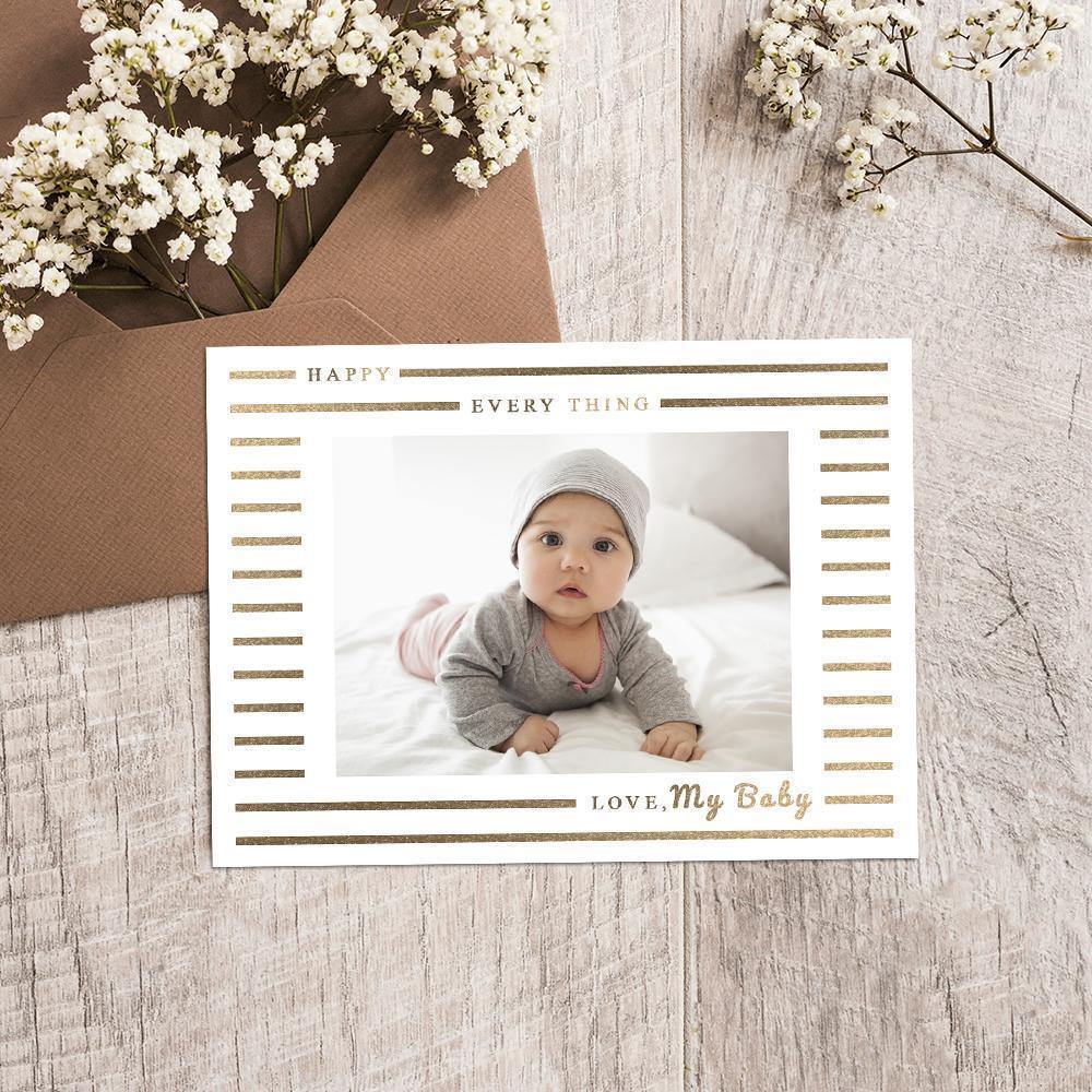 Personalized Photo Card Babies' Gift Pack of 3 - soufeelus