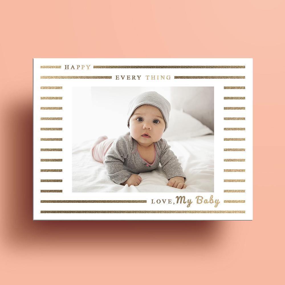 Personalized Photo Card Babies' Gift Pack of 10 - soufeelus