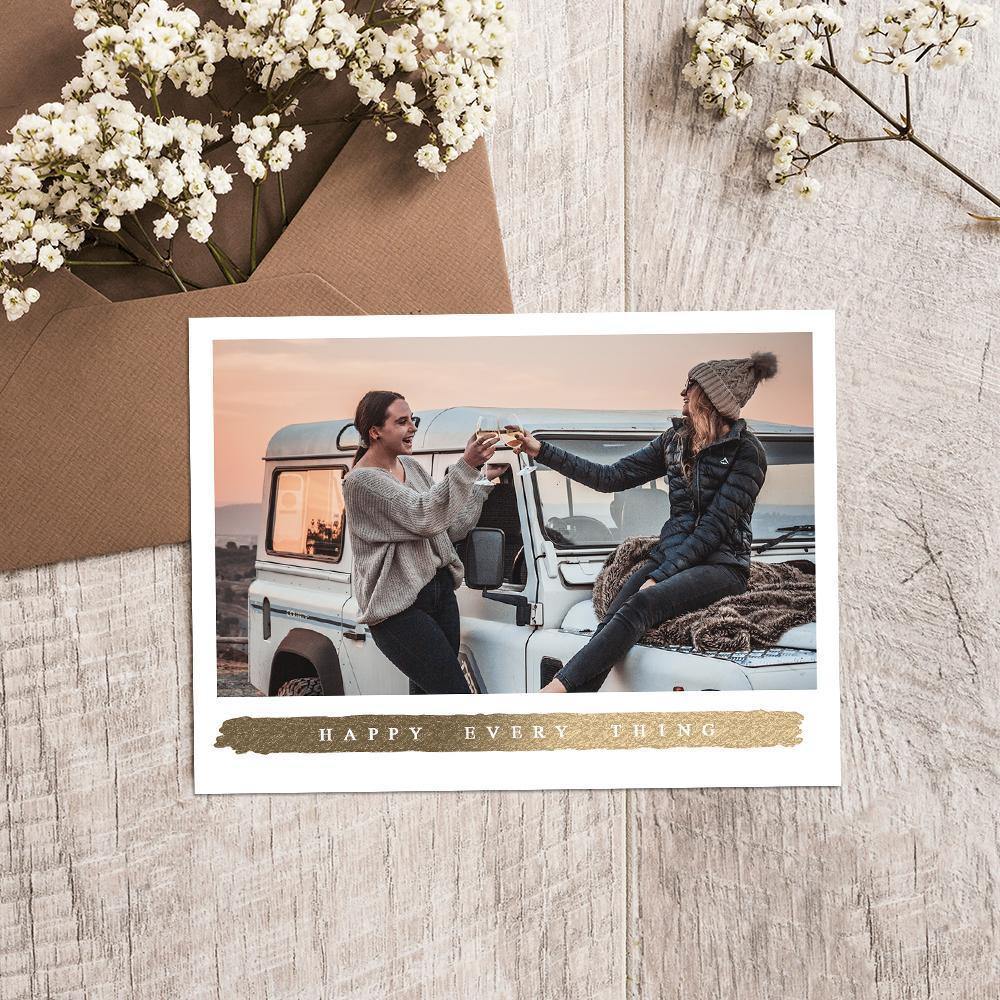 Custom Photo Card Commemorate the Beautiful Moment Pack of 3 - soufeelus