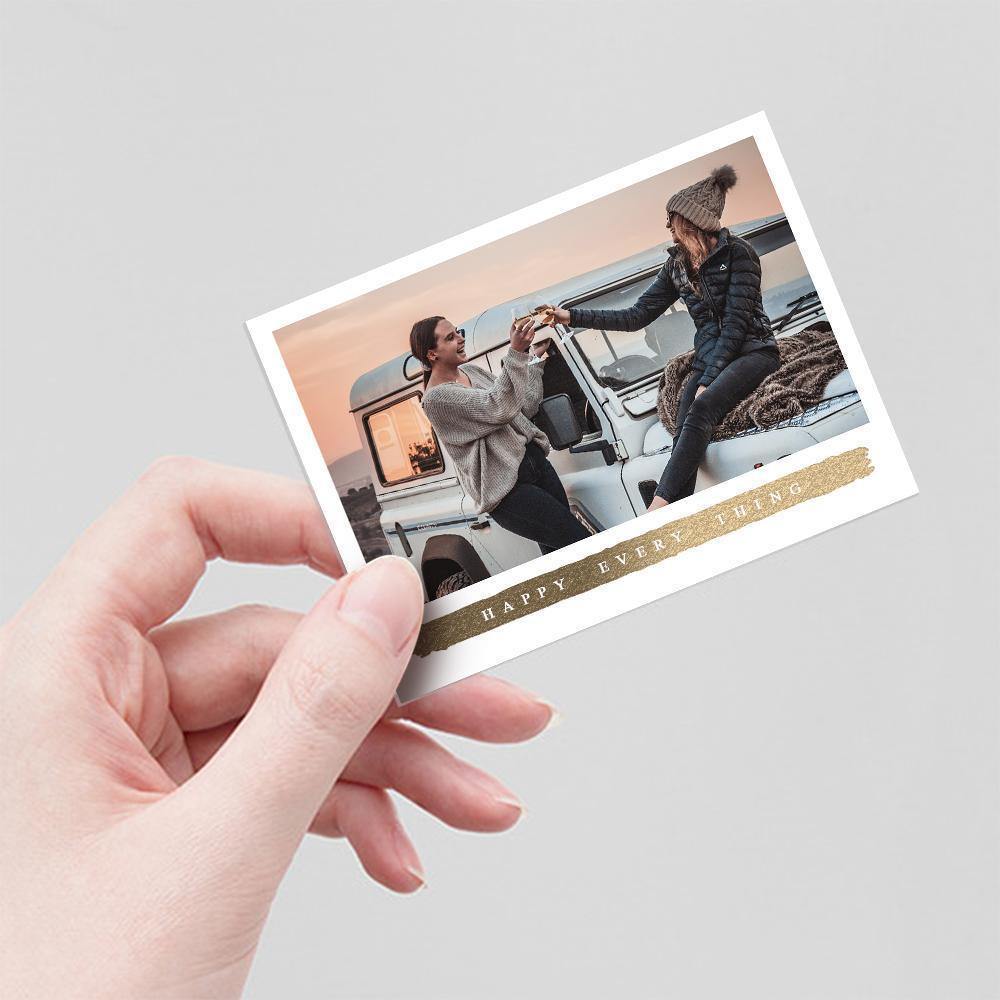 Custom Photo Card Commemorate the Beautiful Moment Pack of 3 - soufeelus