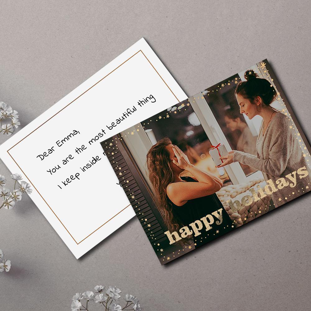 Custom Photo Card Unique Card Gift Pack of 10