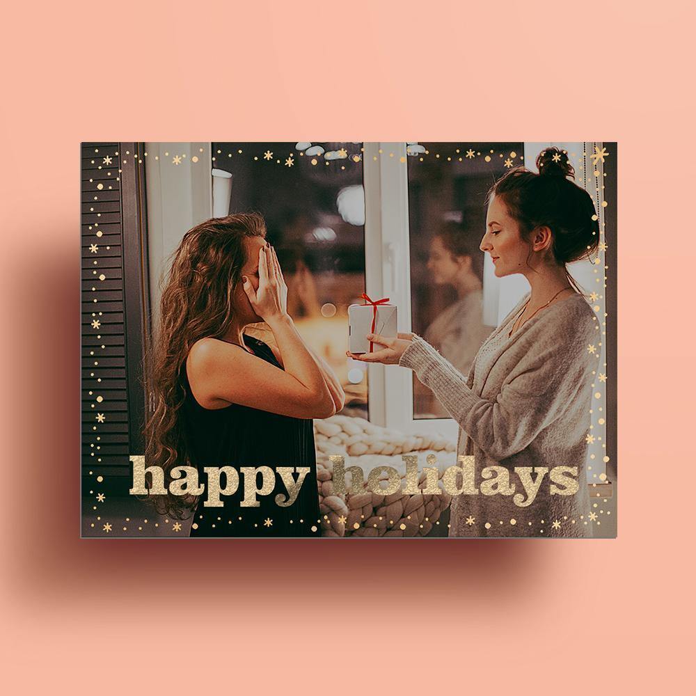 Custom Photo Card Unique Card Gift Pack of 10