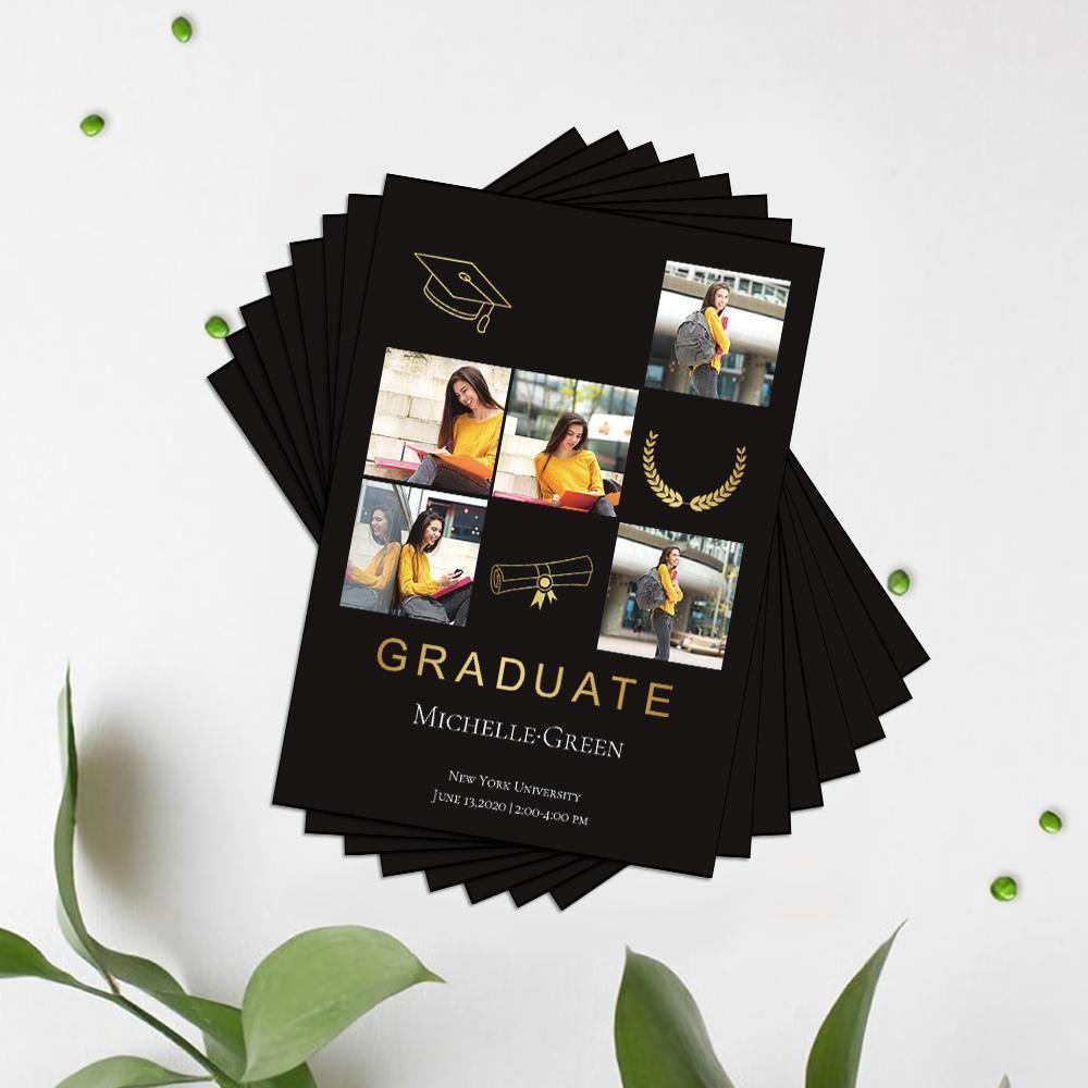 Custom Greeting Card Graduation Memorial Gift - soufeelus