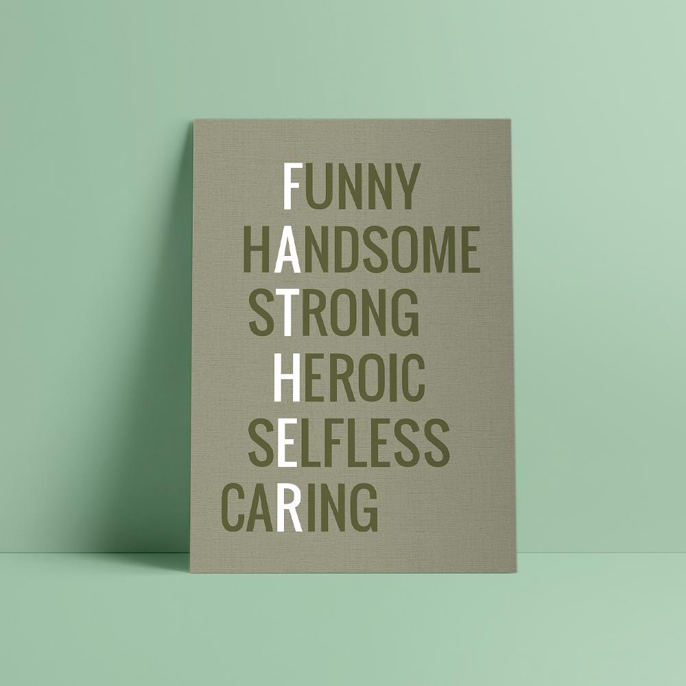 Greeting Card For Father's Day All The Good Quality