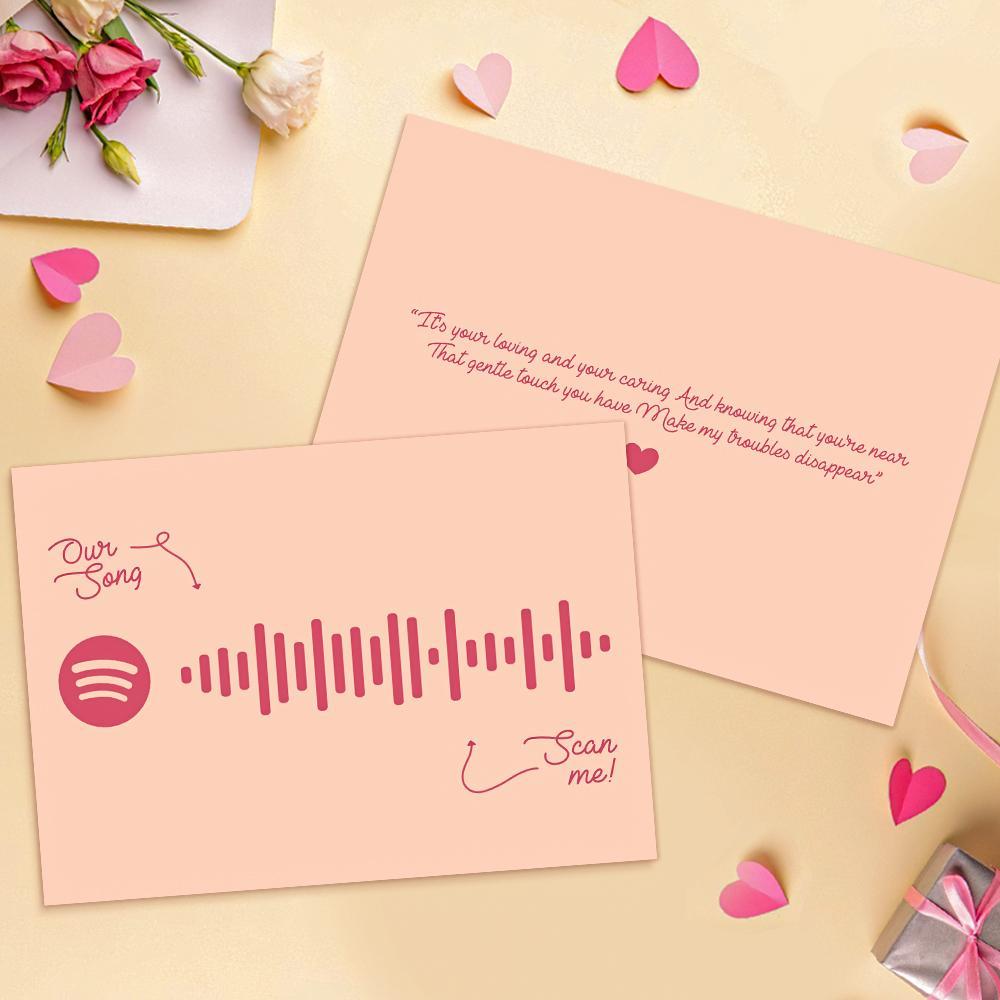 Custom Spotify Code Music Cards With Your Song