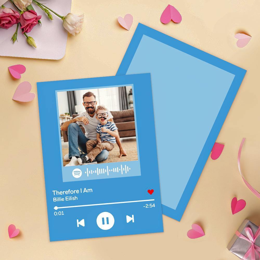 Custom Scannable Spotify Code Music Cards with Your Favorite Song Couple's Gifts - soufeelus