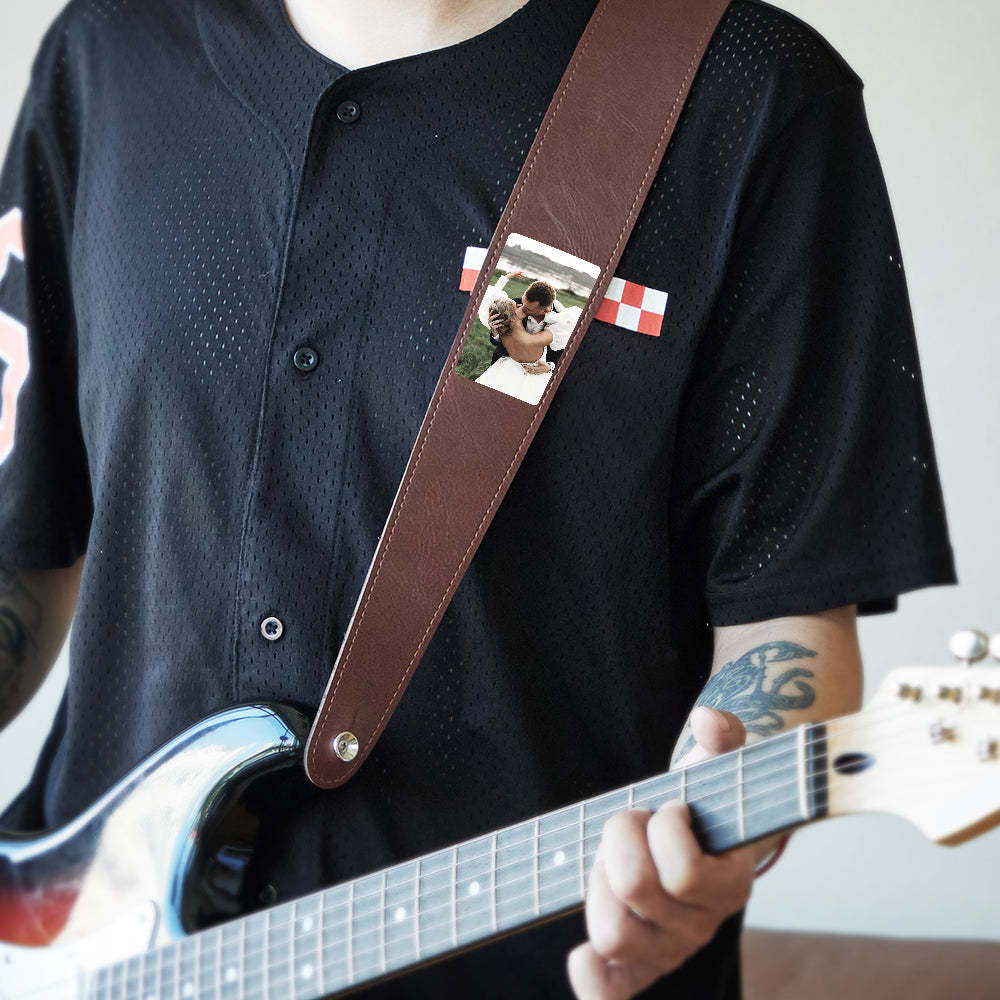 Custom Photo Guitar Strap Creative Music Gifts - soufeelus