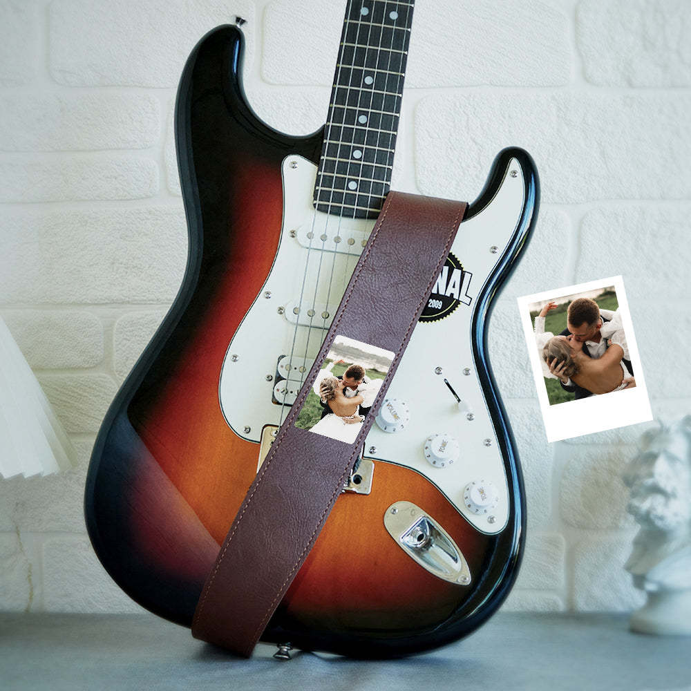 Custom Photo Guitar Strap Creative Music Gifts - soufeelus