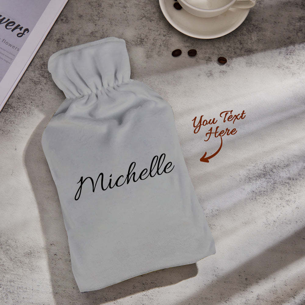 Custom Engraved Hot Water Bottle Creative Winter Warm Gifts - soufeelus