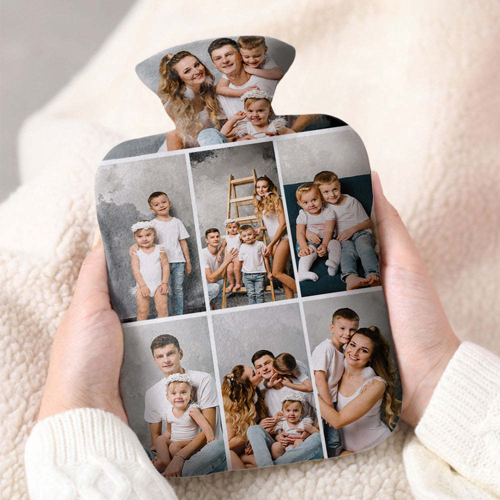 Custom Photo Hot Water Bottle Hot Compress and Cold Therapy Hot Water Bag for Winter Gifts - soufeelus